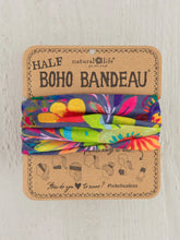 Load image into Gallery viewer, Half Boho Bandeau - Charcoal Flower