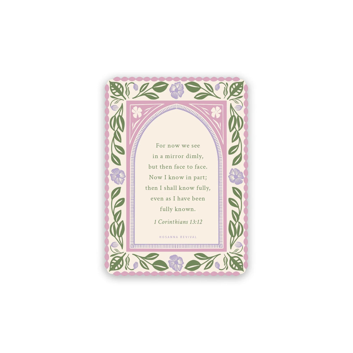 1 Corinthians 13:12 Sticker