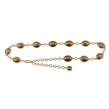 Load image into Gallery viewer, Turquoise Oval COncho Belt
