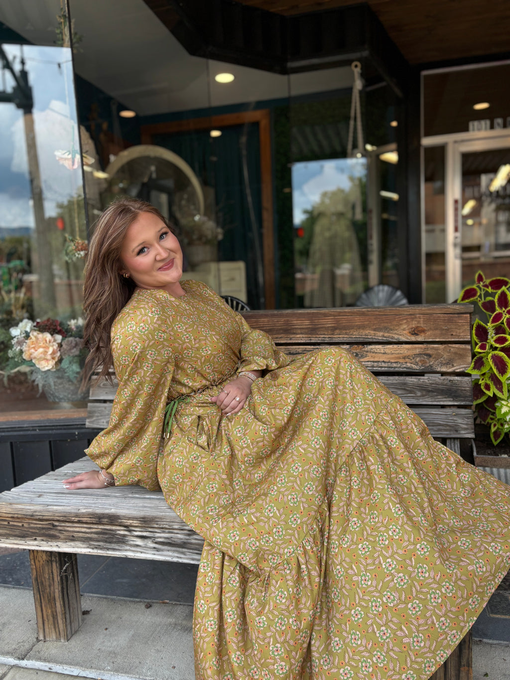 Burnished Maxi Dress