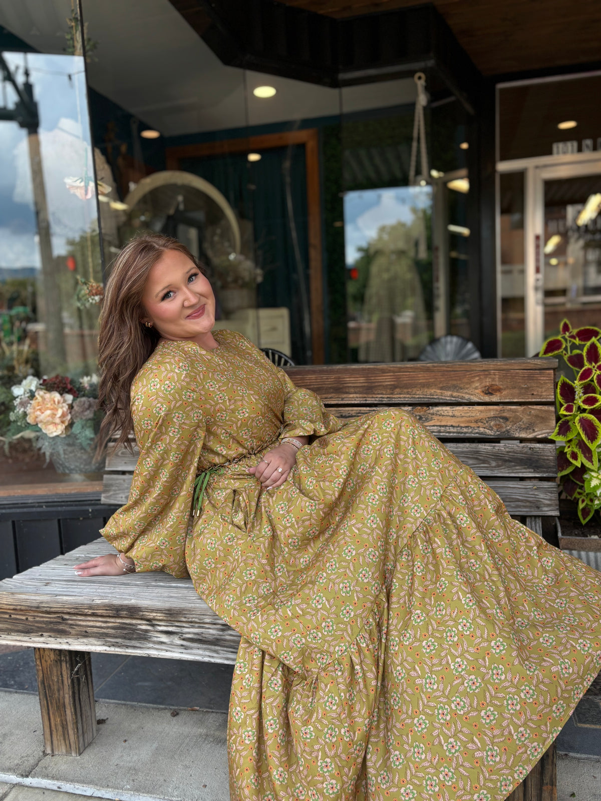 Burnished Maxi Dress