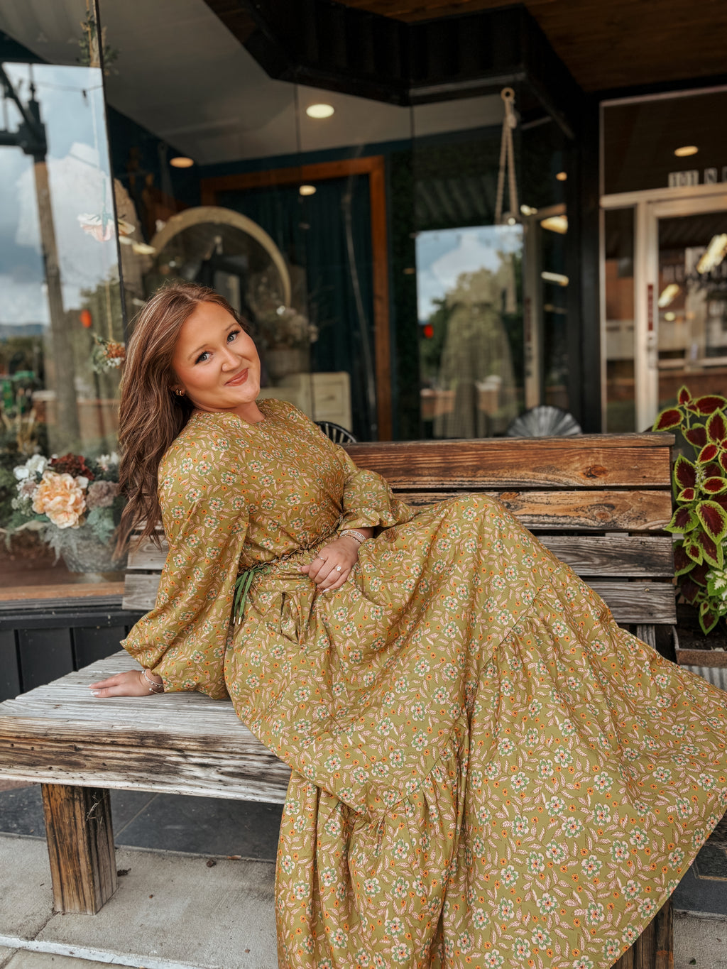 Burnished Maxi Dress