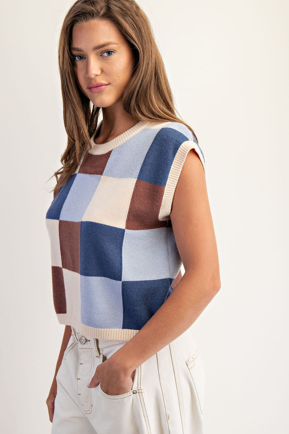 Mocha Colorblock Top