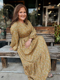 Burnished Maxi Dress