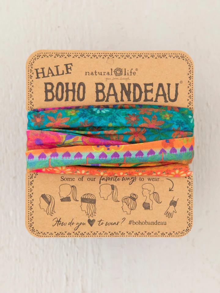 Half Boho Bandeau - Bright Border