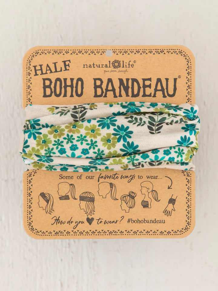 Half Boho Bandeau - Medallion Cream Floral