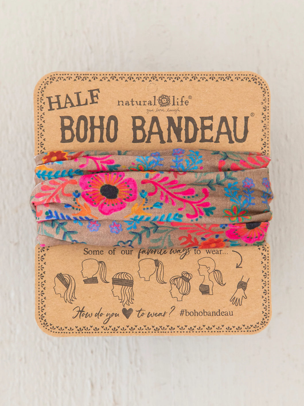 Half Boho Bandeau Mshrm Rustic Daisy