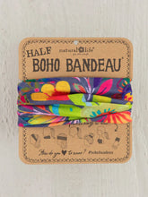 Load image into Gallery viewer, Half Boho Bandeau - Charcoal Flower

