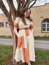 Load image into Gallery viewer, Peach Patchwork Dress
