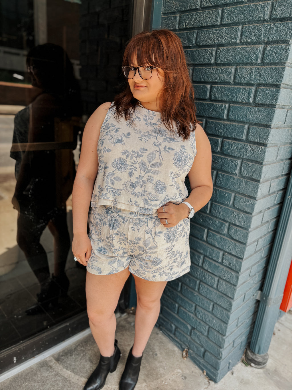 Blue Blossom Shorts
