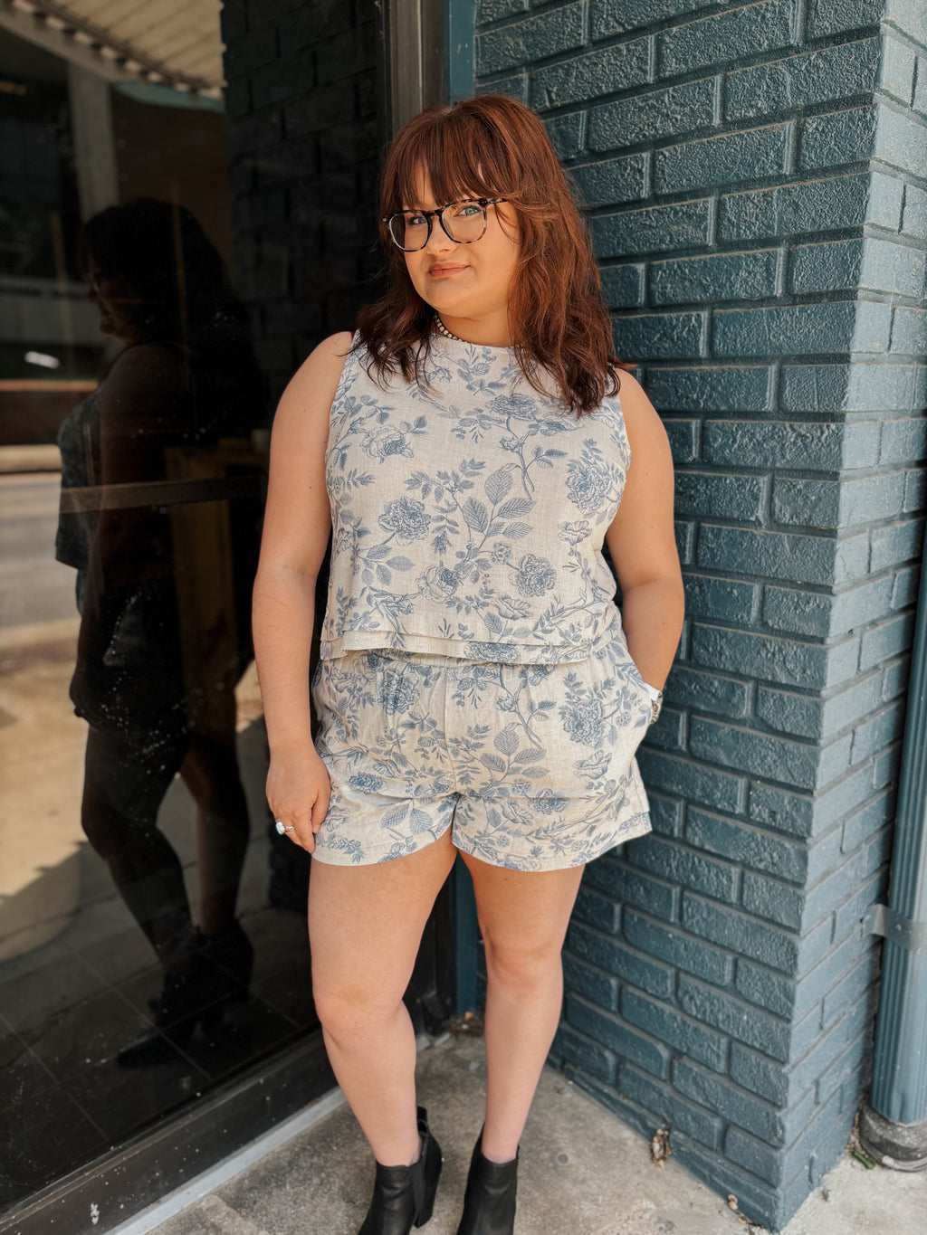 Blue Blossom Shorts