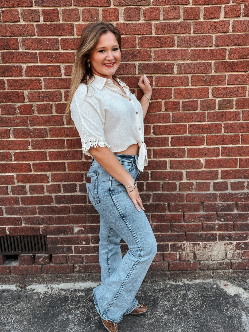 Ellie Linen Top