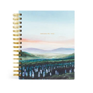 12 Month Undated Planner: Iceland Spiral