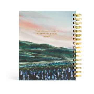 12 Month Undated Planner: Iceland Spiral