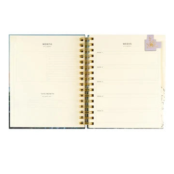 12 Month Undated Planner: Iceland Spiral