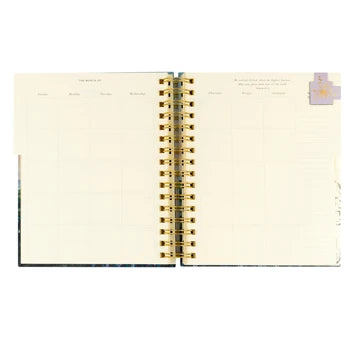 12 Month Undated Planner: Iceland Spiral