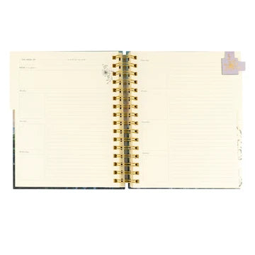 12 Month Undated Planner: Iceland Spiral