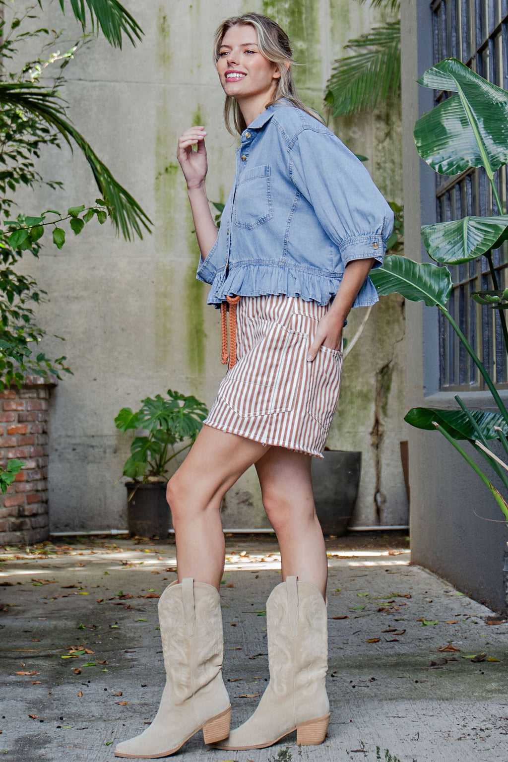 Presley Denim Blouse