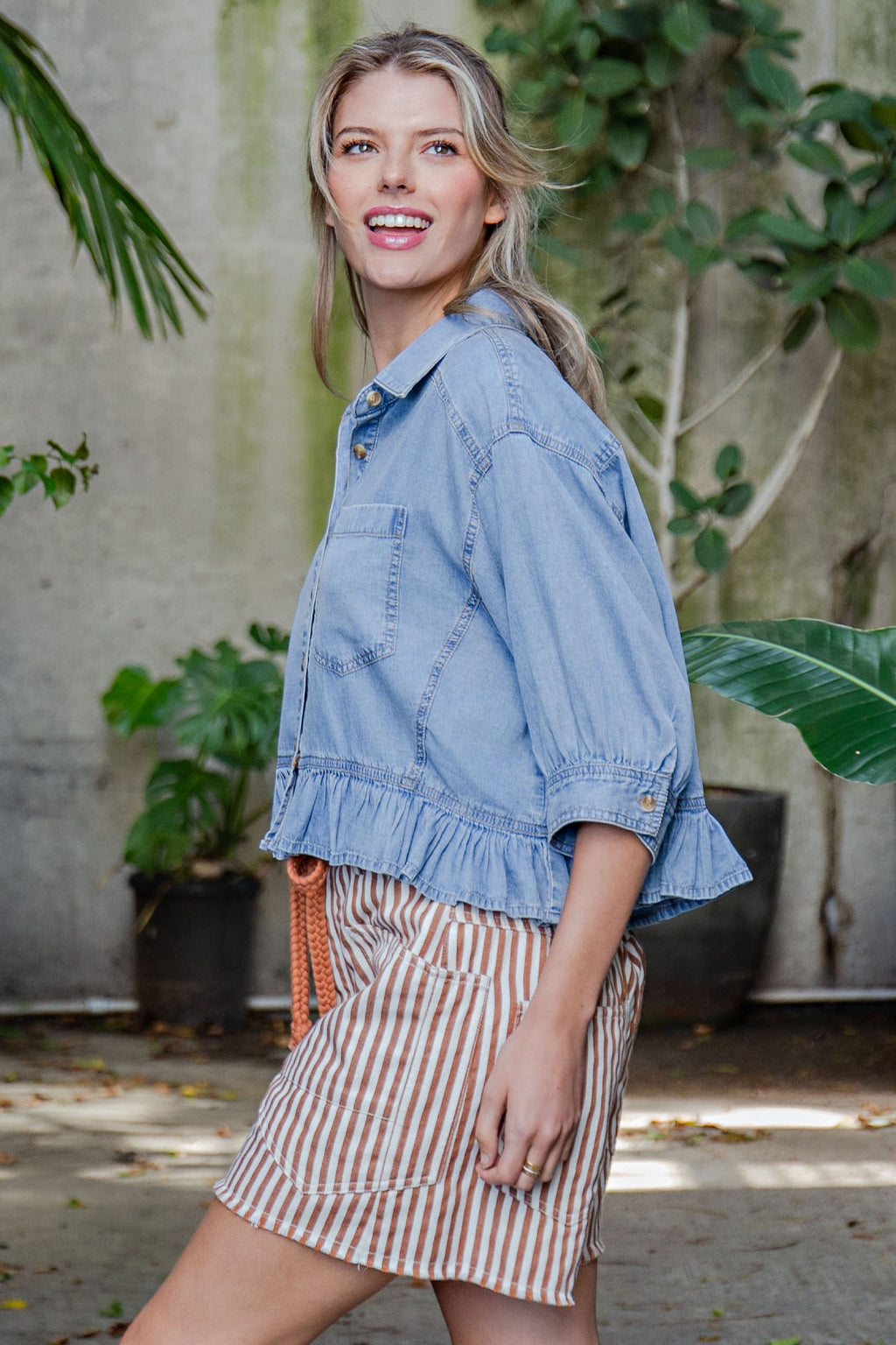 Presley Denim Blouse