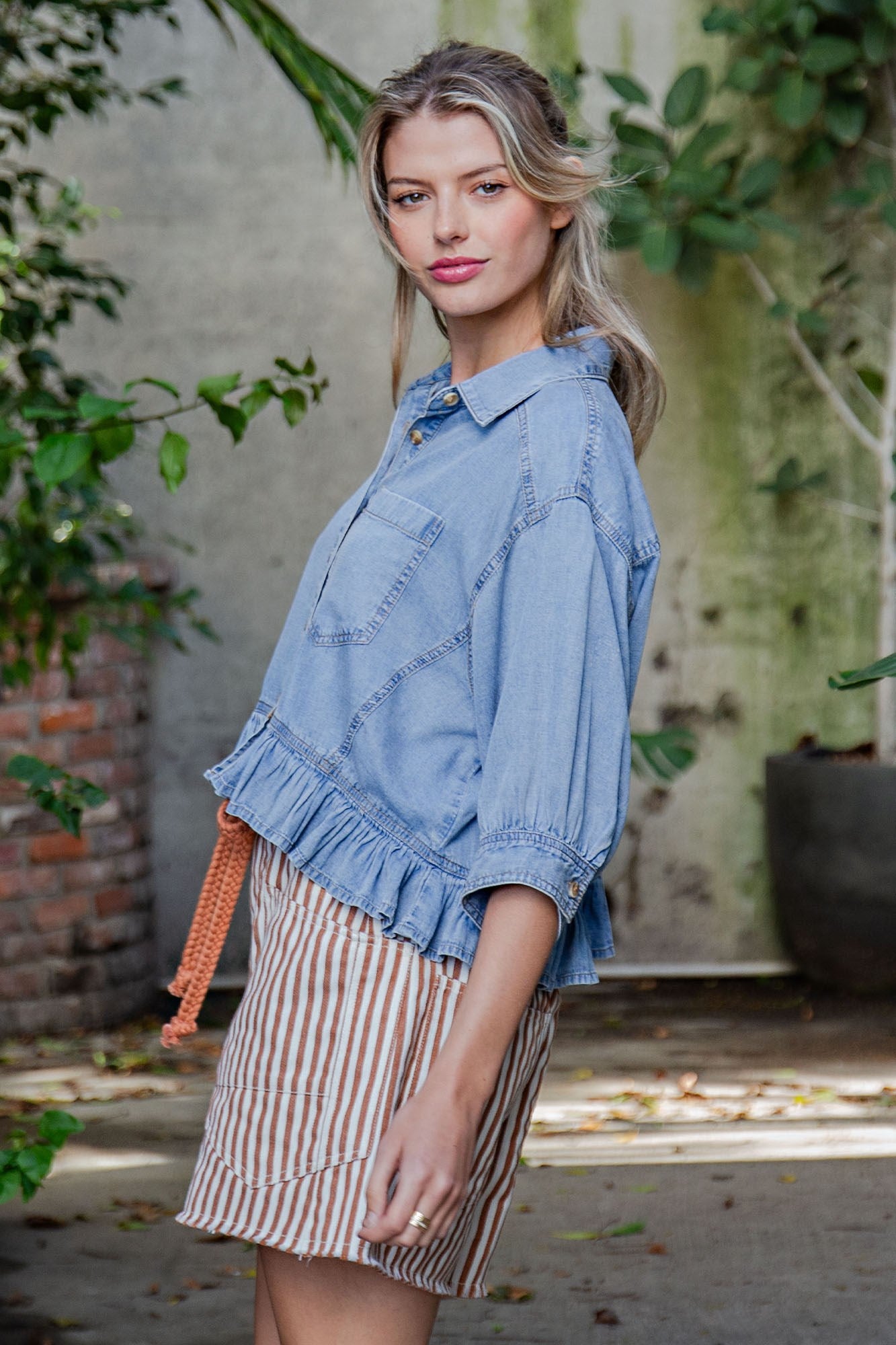 Presley Denim Blouse