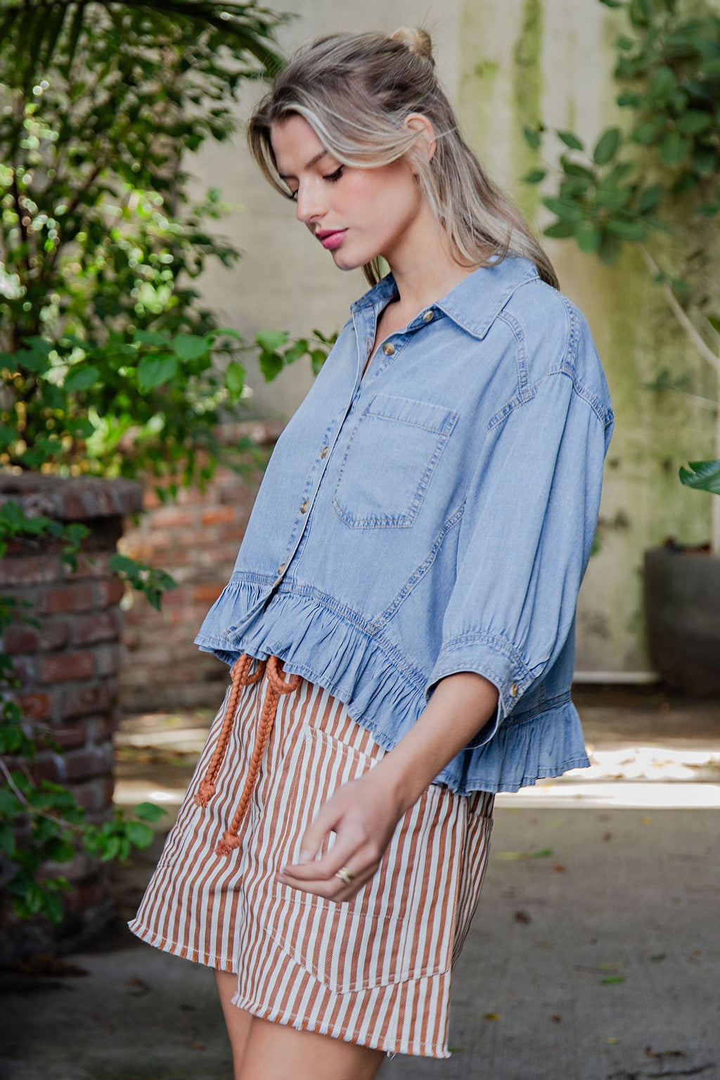 Presley Denim Blouse