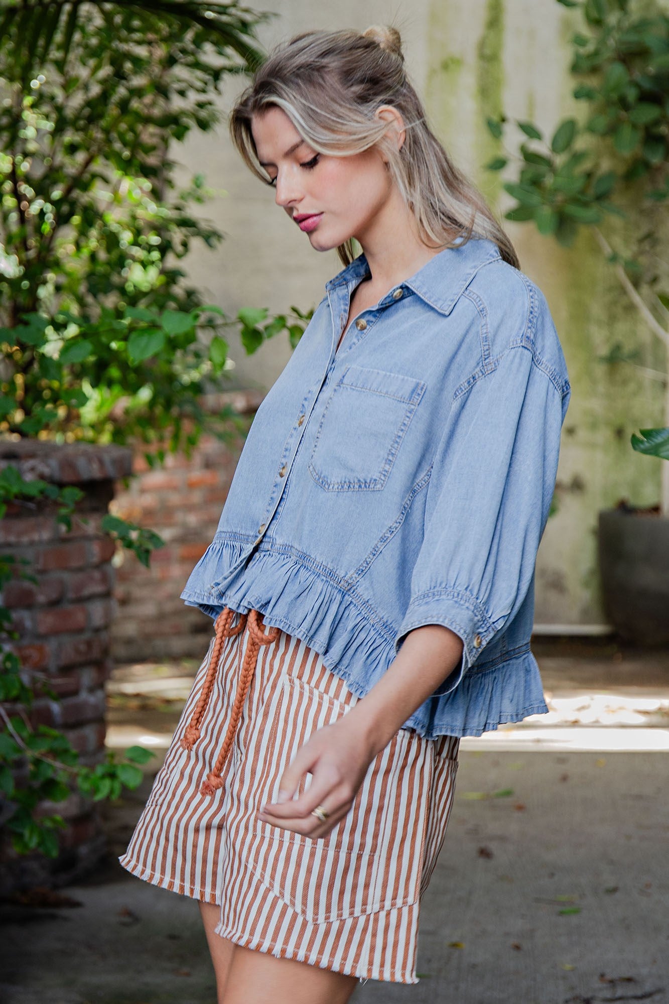 Presley Denim Blouse