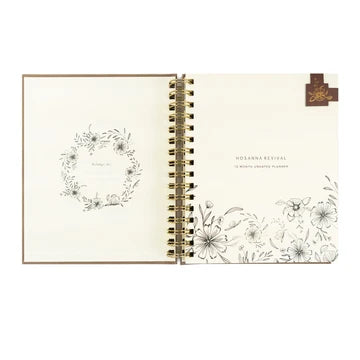 12 Month Undated Planner: Marlo Spiral
