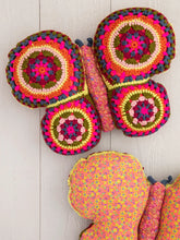 Load image into Gallery viewer, Crochet Butterfly Pillow
