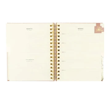 12 Month Undated Planner: Sonora Spiral