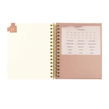 12 Month Undated Planner: Sonora Spiral