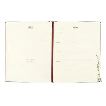 12 Month Undated Planner: Yorkshire Lay-Flat