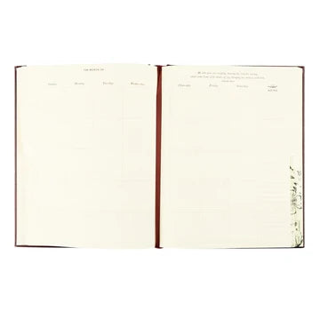 12 Month Undated Planner: Yorkshire Lay-Flat