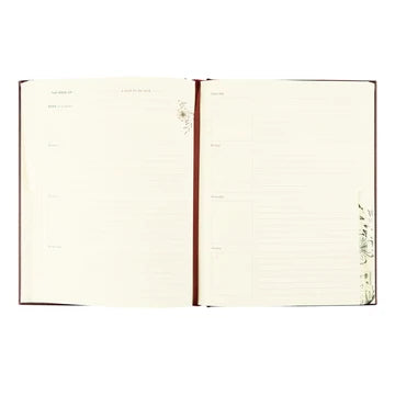 12 Month Undated Planner: Yorkshire Lay-Flat