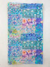 Load image into Gallery viewer, Boho Bandeau Blue Watercolor Patchwork
