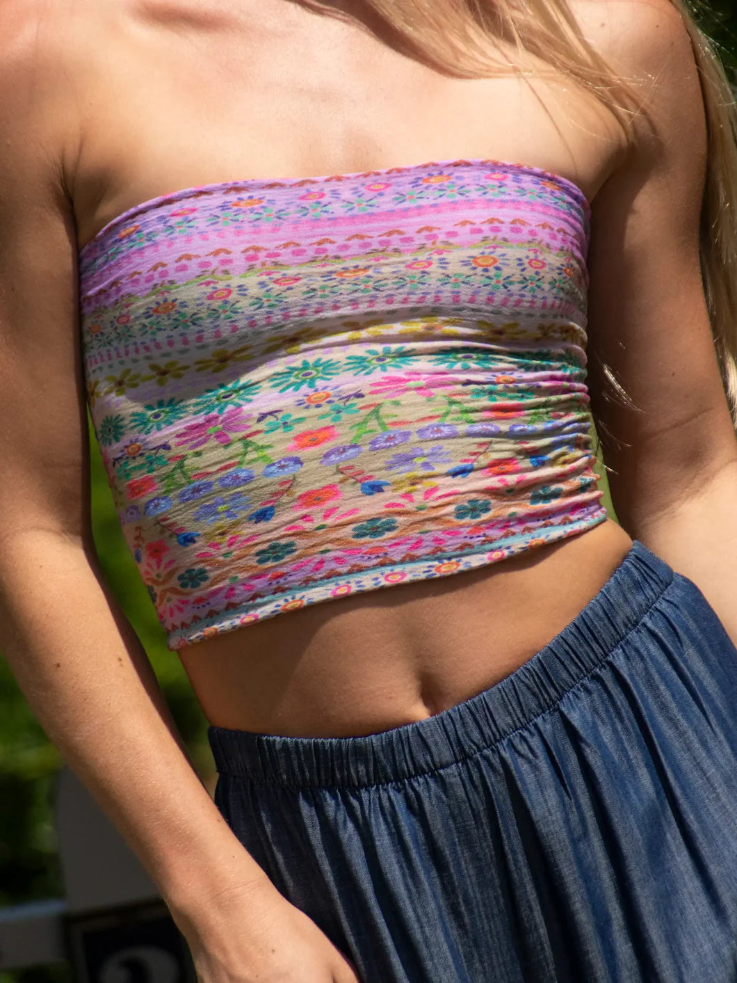 Boho Bandeau Cream Border