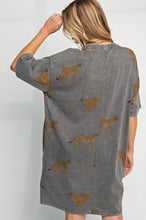 Load image into Gallery viewer, Cheetah T-Shirt Dress
