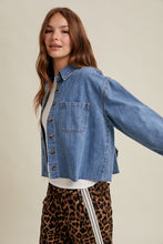 Load image into Gallery viewer, Chessy Denim Crop
