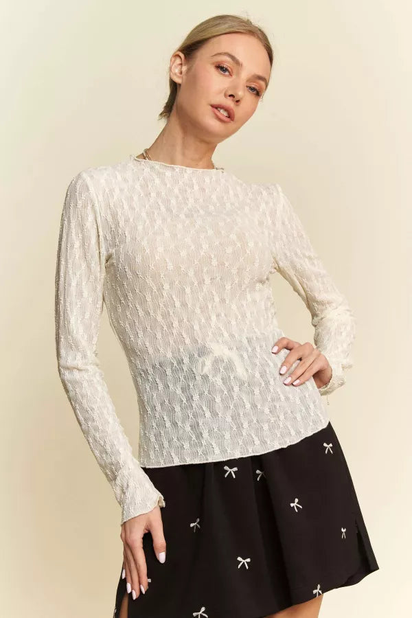 Embroidered Layering Top