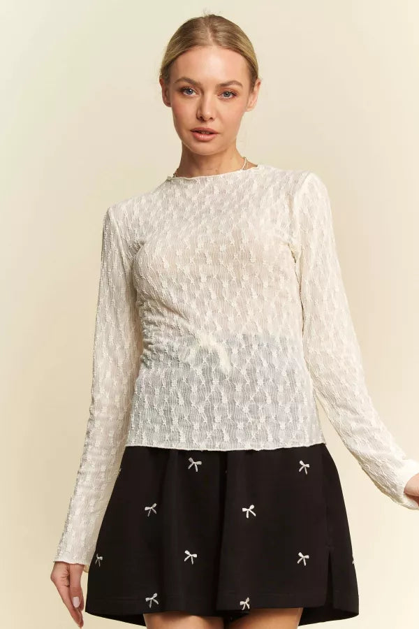 Embroidered Layering Top