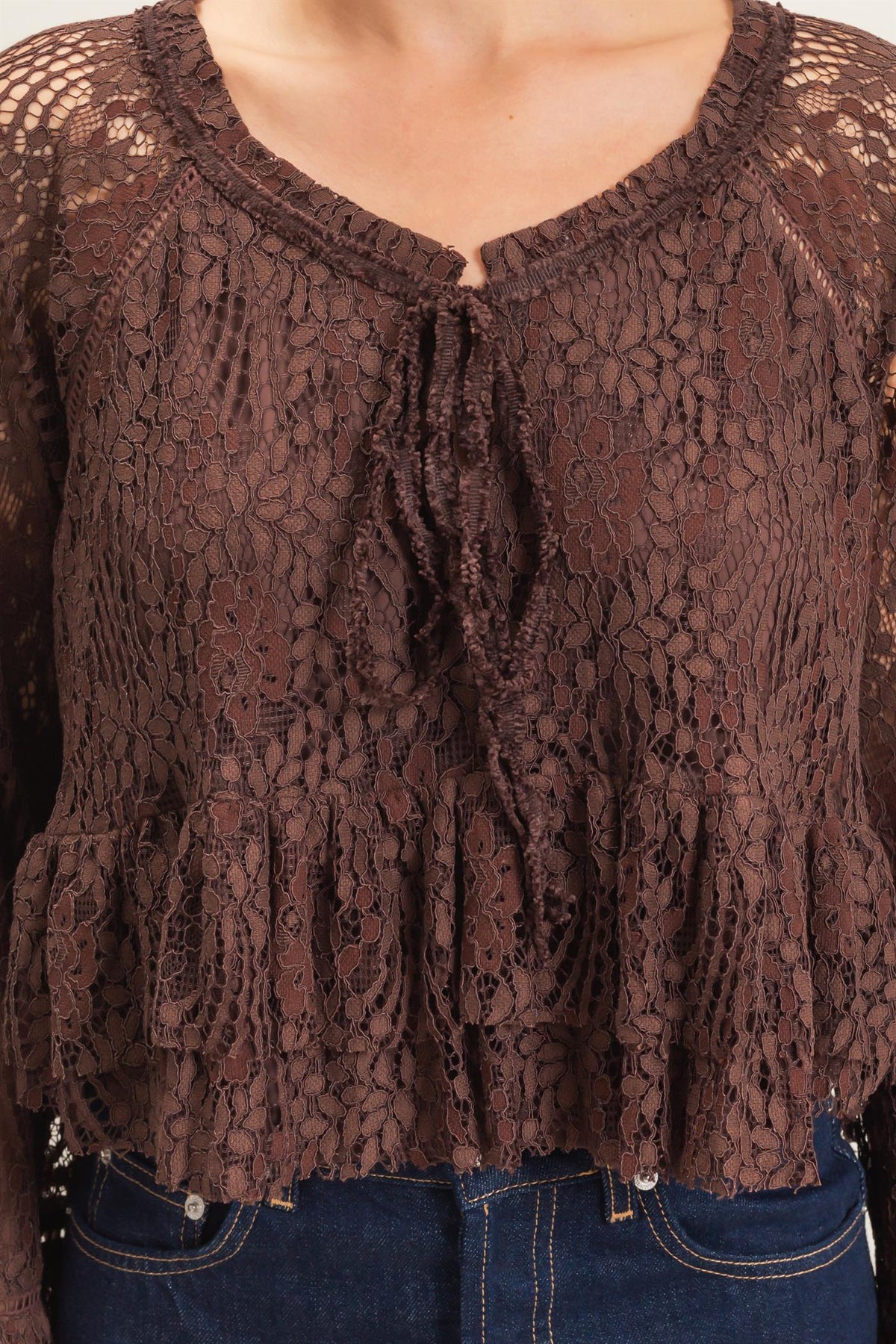 Fig Lace Top