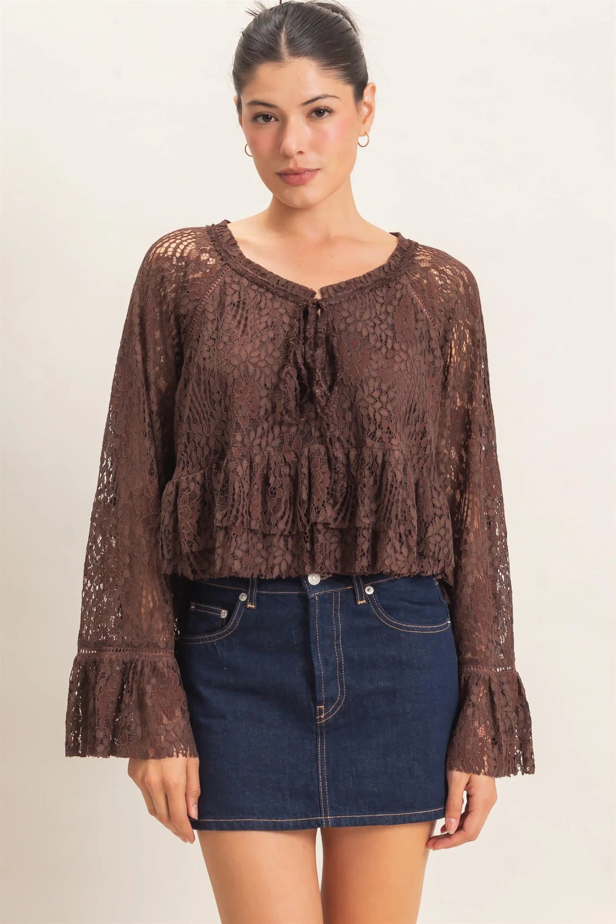 Fig Lace Top