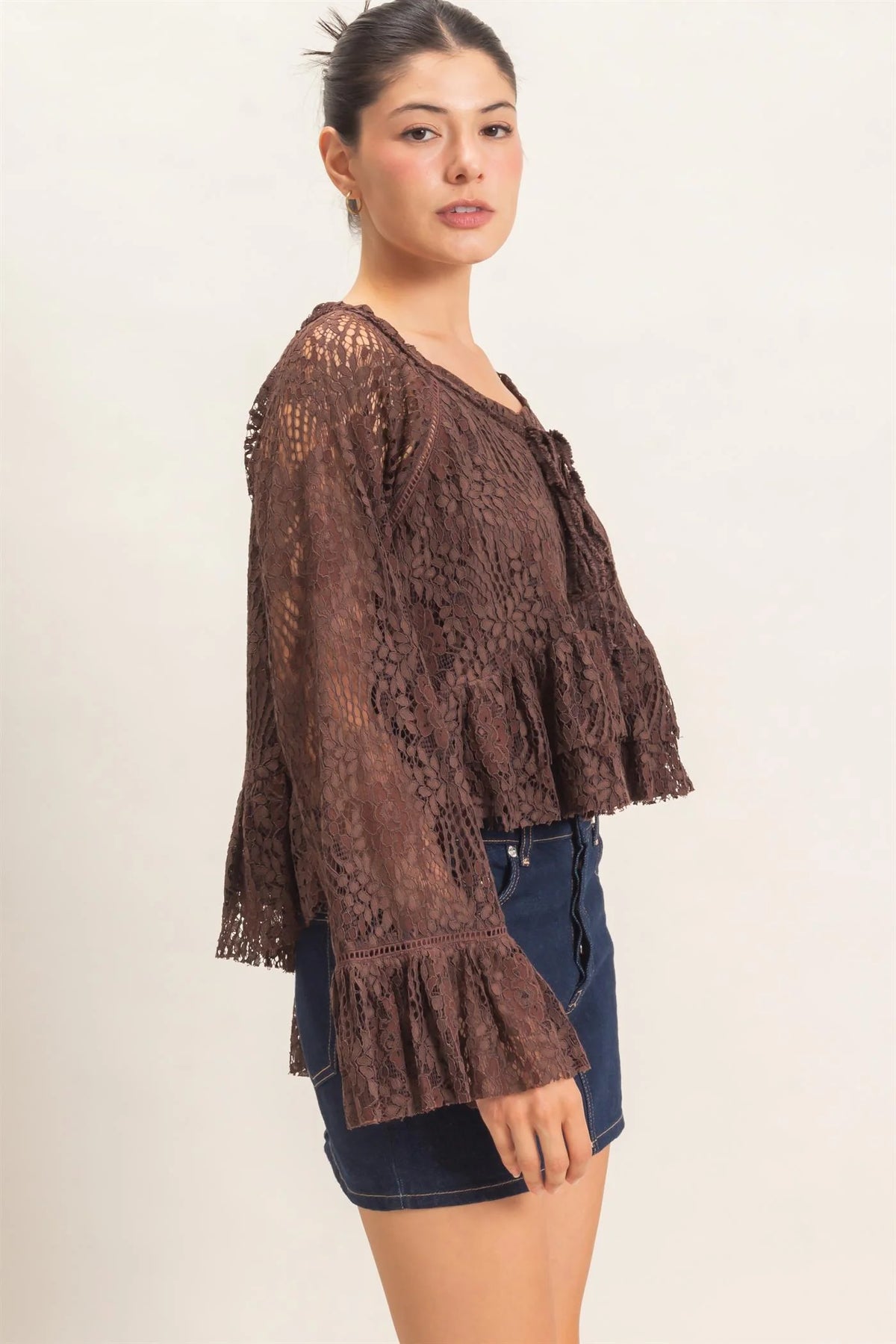 Fig Lace Top