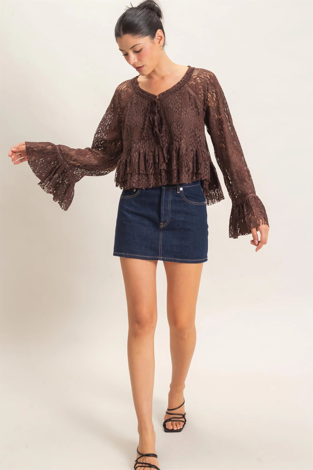 Fig Lace Top