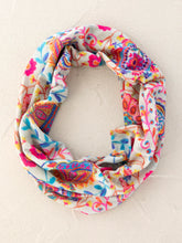 Load image into Gallery viewer, Half Boho Bandeau Pink Folk Floral
