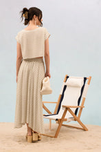 Load image into Gallery viewer, Sage Stripe Skirt
