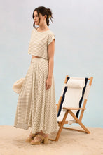 Load image into Gallery viewer, Sage Stripe Skirt
