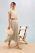 Load image into Gallery viewer, Sage Stripe Skirt
