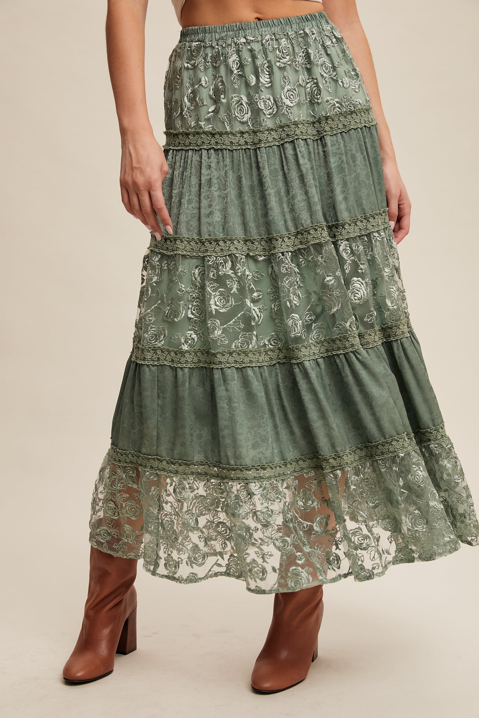 Ivara Maxi Skirt – Hunter Bleu