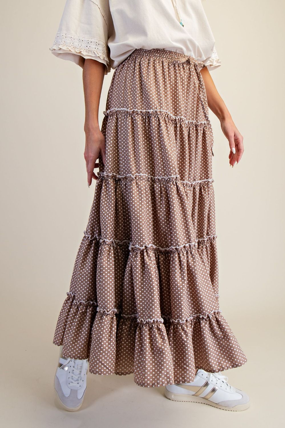 Mocha Dot Skirt