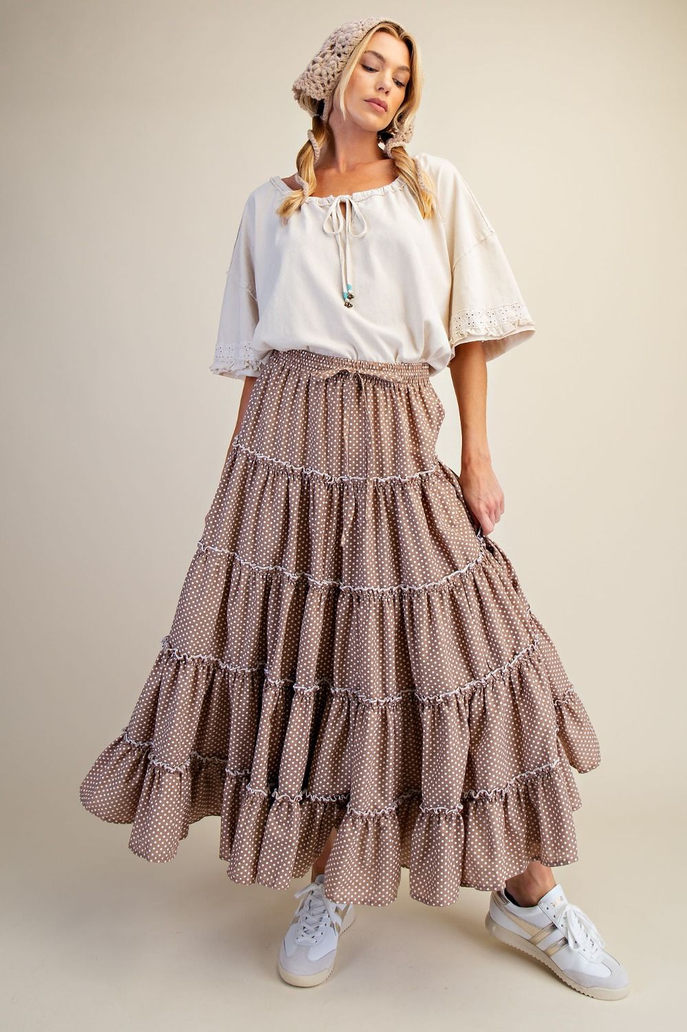 Mocha Dot Skirt